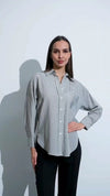 قميص مقلم - Sateen style