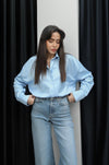 قميص Reynor بيسك ازرق فاتح - Sateen style