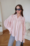 قميص Tencel مطوي - زهري بارد - Sateen style