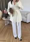Belted Wool Cardigan