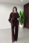 BELTED TAILORED SET