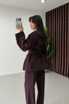 BELTED TAILORED SET