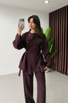 BELTED TAILORED SET