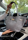 Mariah Handbag / Gray - Sateen style