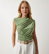 mock neck top بودي كت - Sateen style