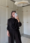 SINGLE- BUTTON BLOUSE SET