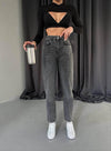 Mom Jeans - Sateen style