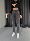 Mom Jeans - Sateen style