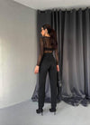 Mom Jeans - Sateen style