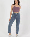 Mom Jeans - Sateen style