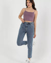 Mom Jeans - Sateen style