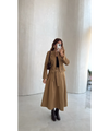 SHORT TRENCH WITH GOLD BUTTON