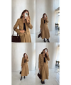 SHORT TRENCH WITH GOLD BUTTON