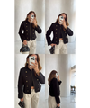 SHORT TRENCH WITH GOLD BUTTON