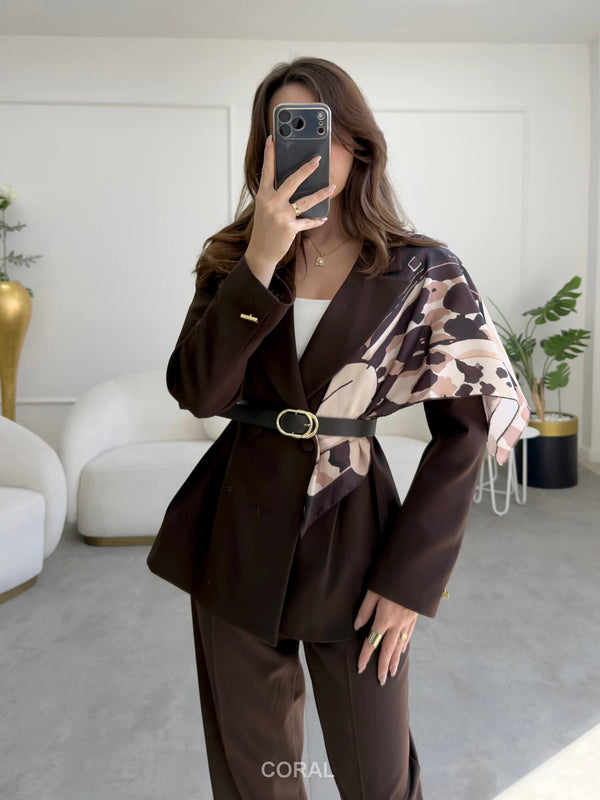 CLASSIC BLAZER WITH SCARF