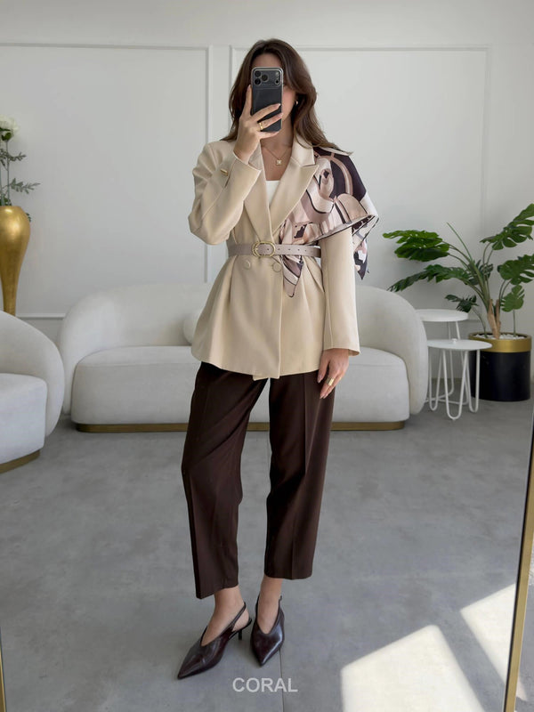 CLASSIC BLAZER WITH SCARF