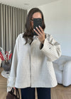 CHECKERED JACKET BROWN