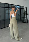WIDE- LEG TAILORED TROUSERS