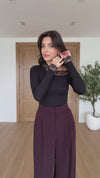 WIDE- LEG TAILORED TROUSERS