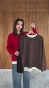 Layered Oversized Sweatshirt