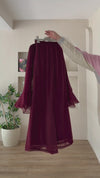 Zeena chiffon set ابيض