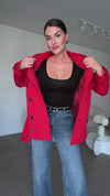 Luxury Red Rain Jacket