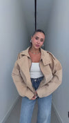 HIGH- COLLAR BOMBER JACKET