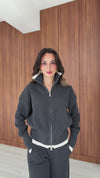 Contrast Trim Knit Set
