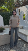 HIGH- COLLAR BOMBER JACKET