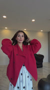 UPRECT COLLAR HIDDEN BUTTON TRENCH