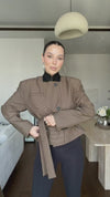 Belted Short Blazer Jacket