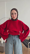 Oversized Ribbed Knit Sweater