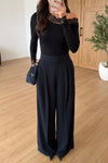 WIDE- LEG TAILORED TROUSERS
