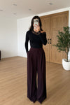 WIDE- LEG TAILORED TROUSERS
