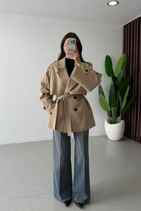 SHORT TRENCH COAT