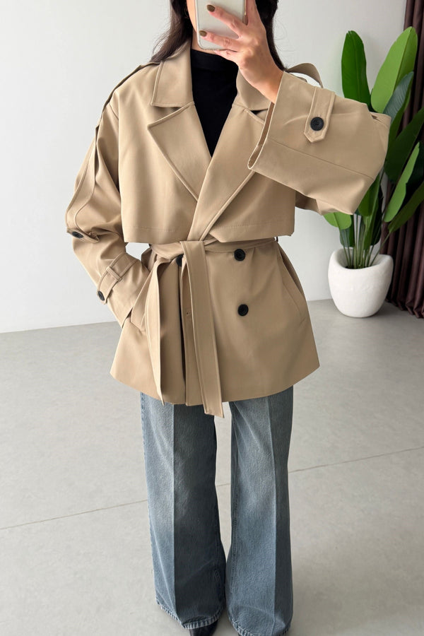 SHORT TRENCH COAT