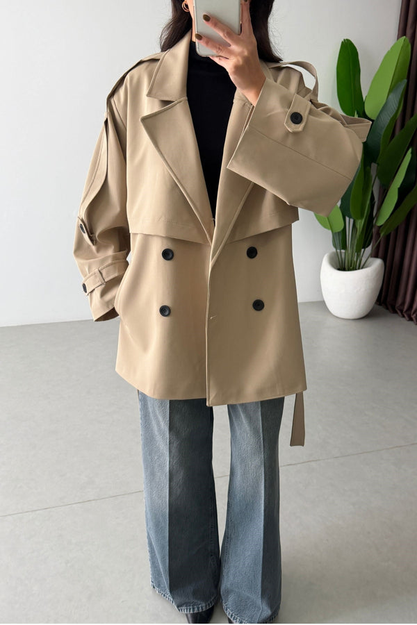 SHORT TRENCH COAT