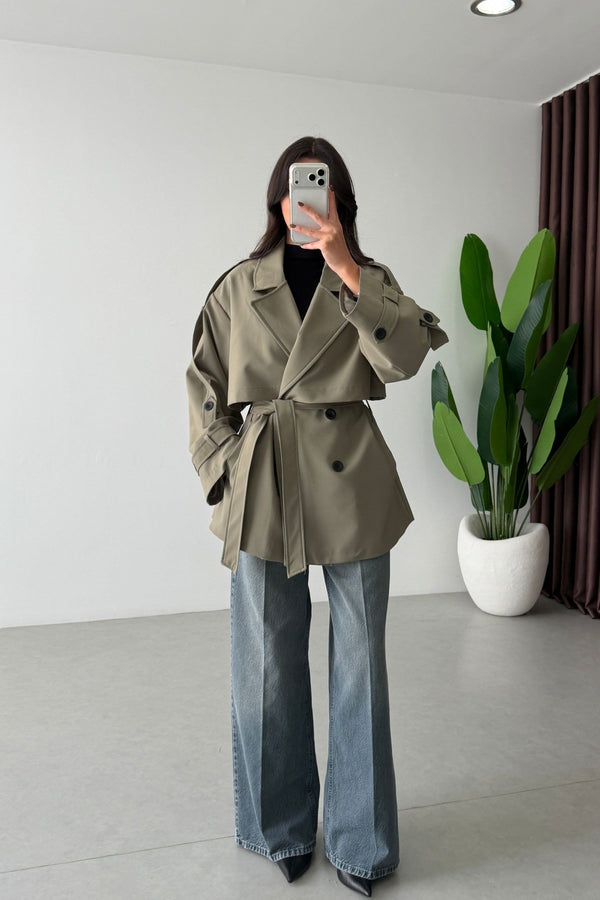 SHORT TRENCH COAT