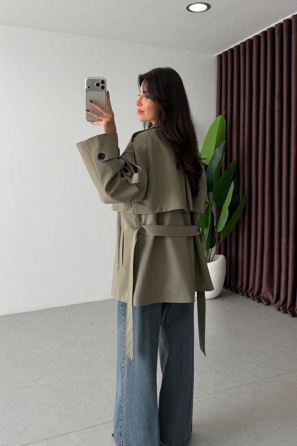 SHORT TRENCH COAT