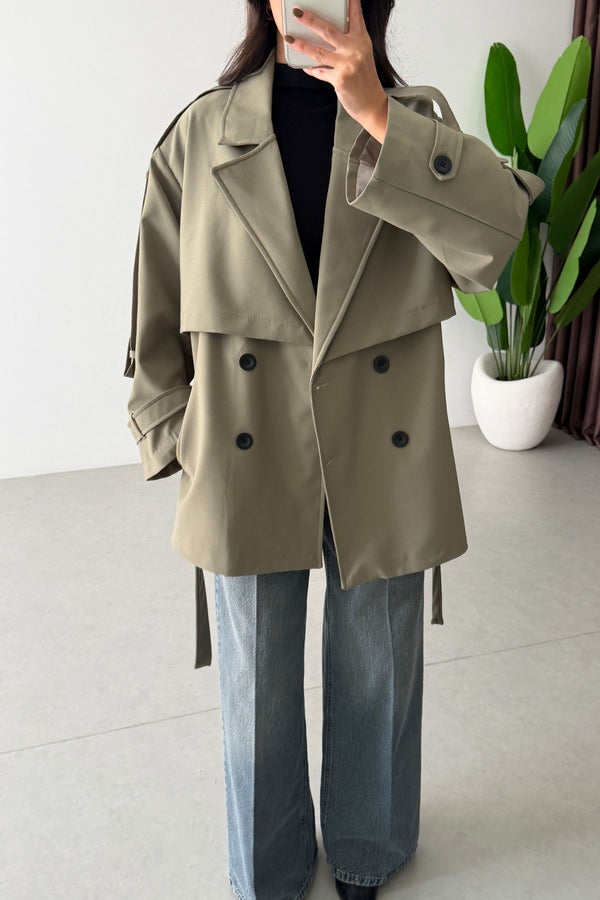 SHORT TRENCH COAT