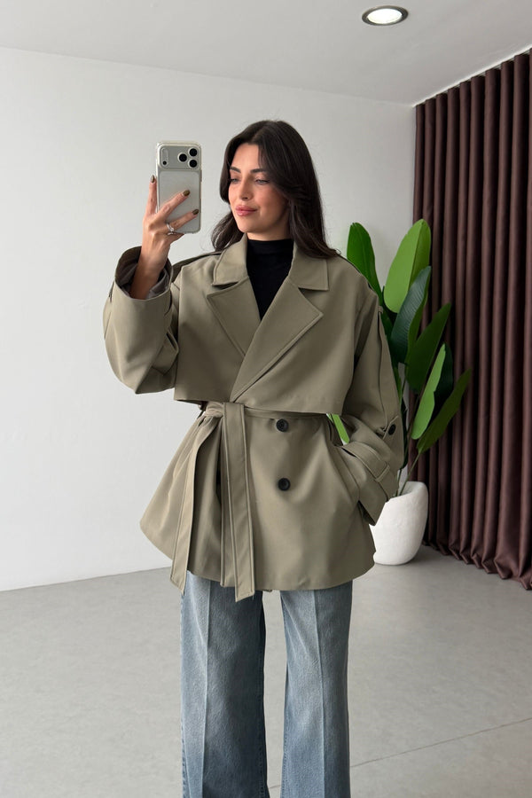 SHORT TRENCH COAT