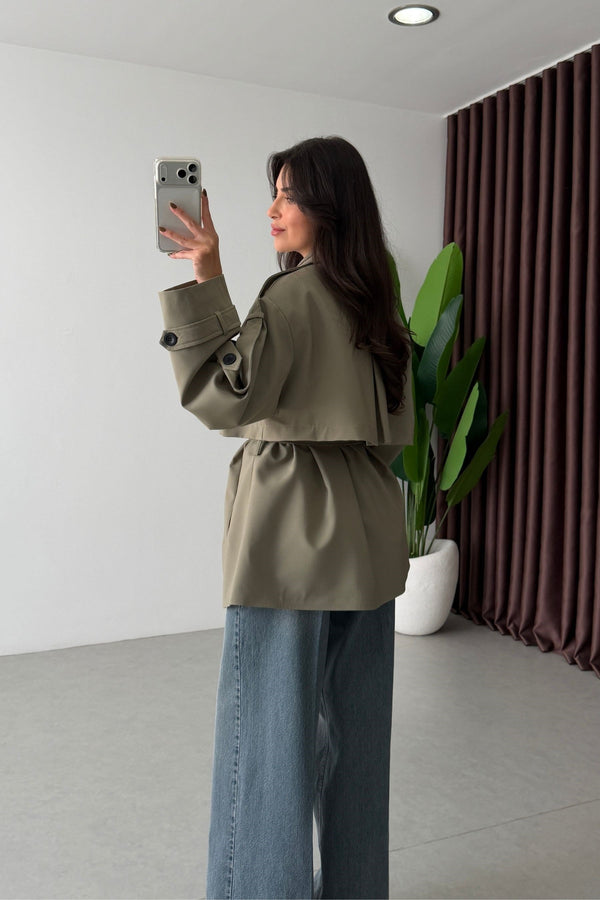 SHORT TRENCH COAT