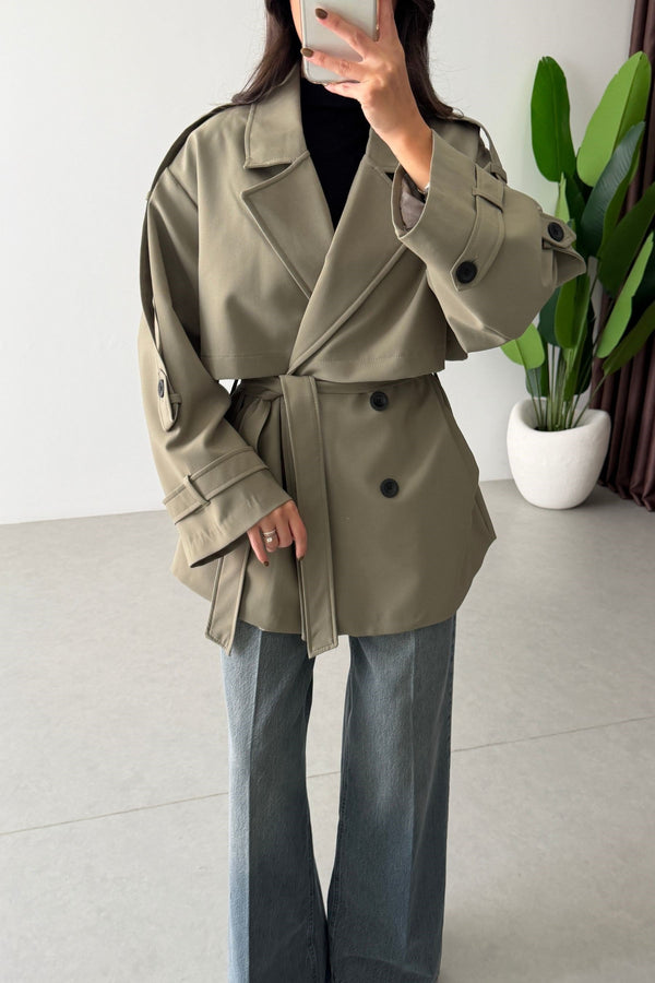 SHORT TRENCH COAT