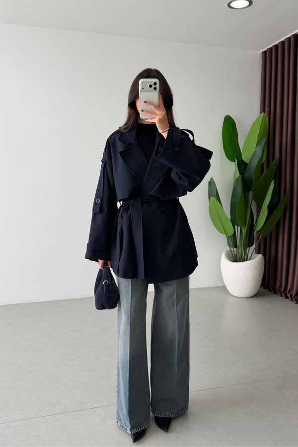 SHORT TRENCH COAT
