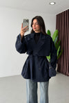 SHORT TRENCH COAT