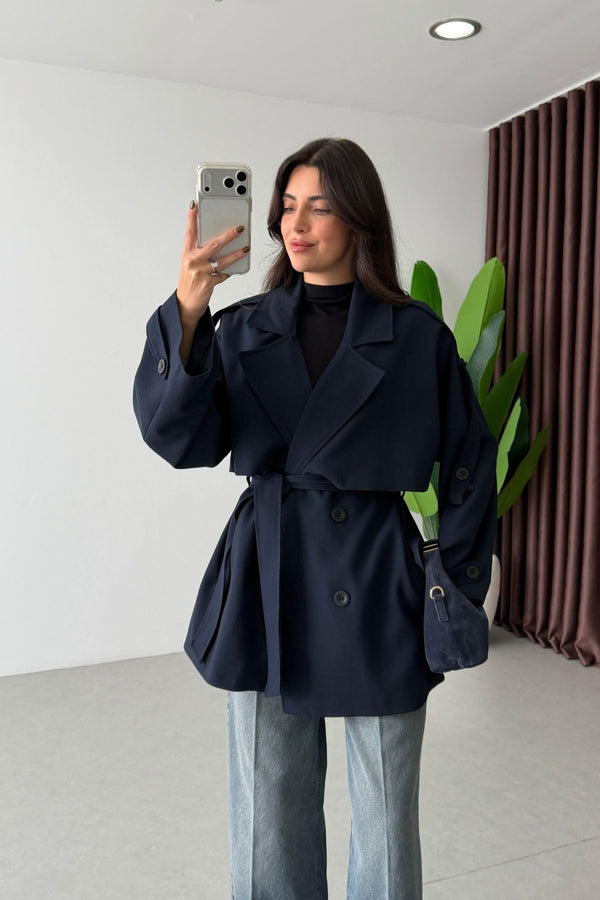 SHORT TRENCH COAT