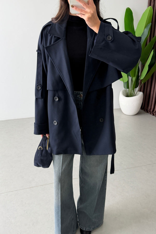 SHORT TRENCH COAT