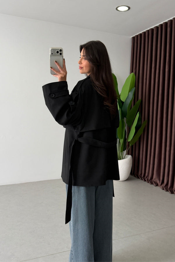 SHORT TRENCH COAT