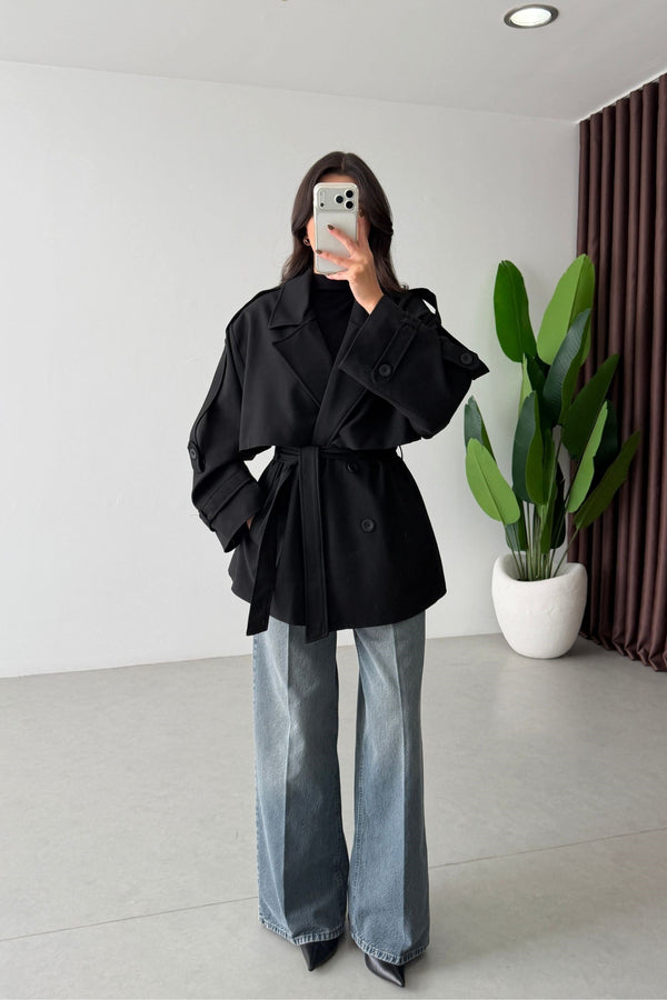 SHORT TRENCH COAT