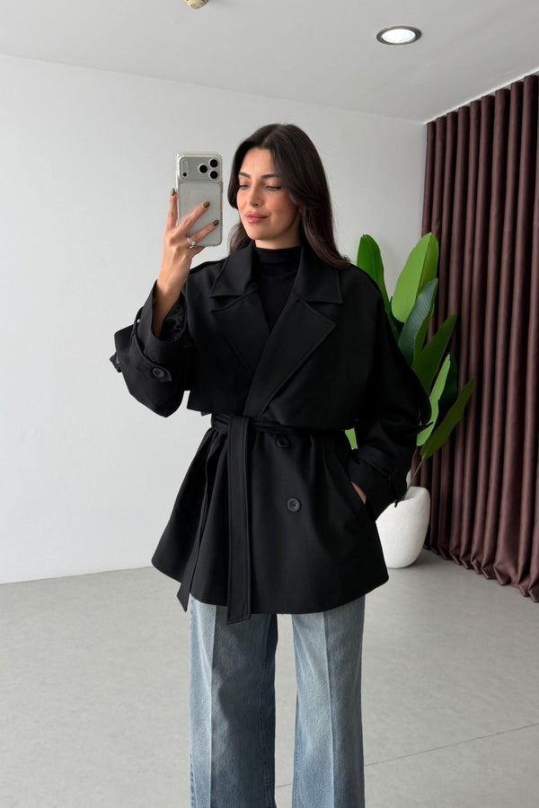 SHORT TRENCH COAT